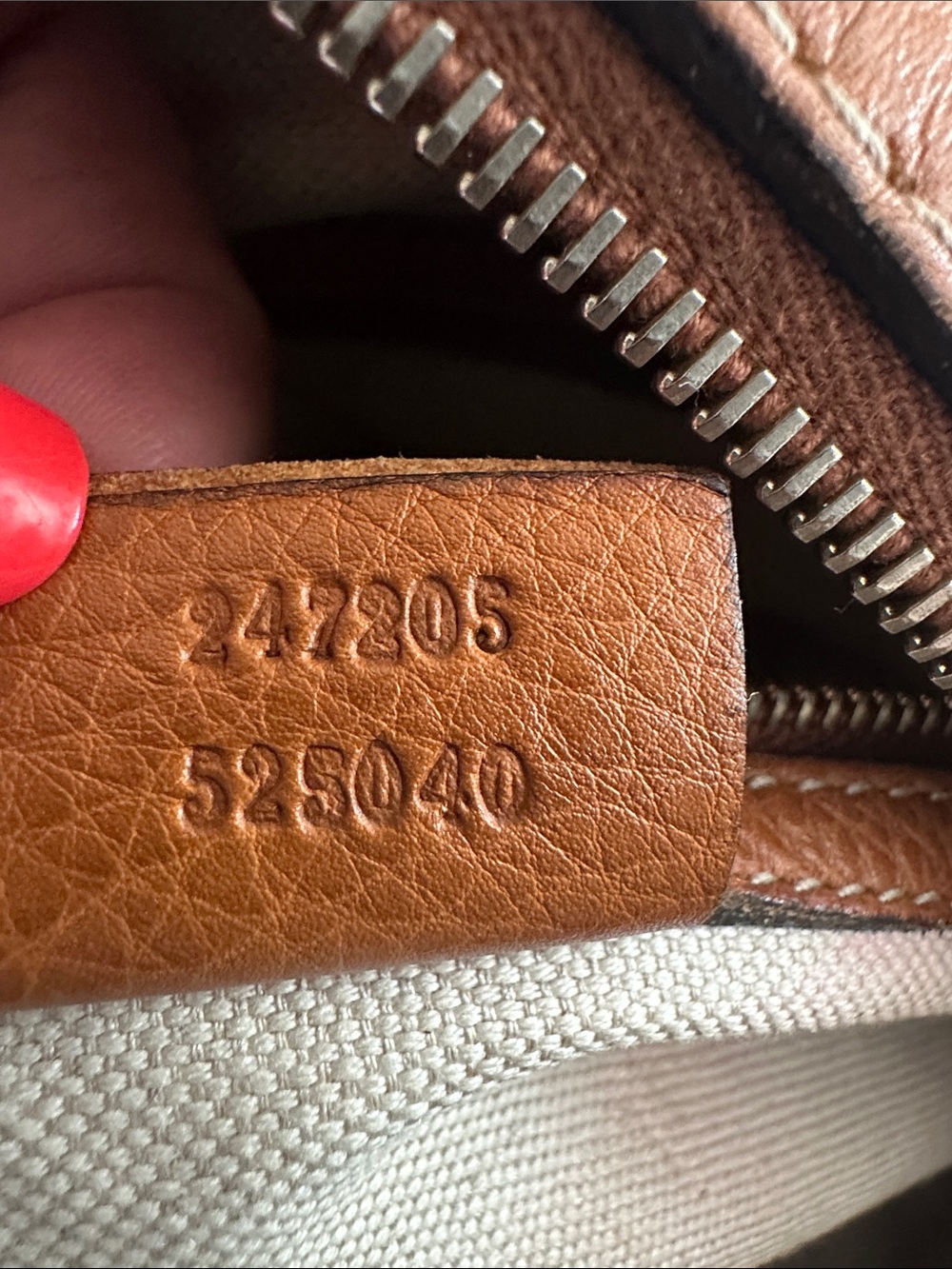 Gucci Boston Tan Leather Shoulder Bag with Green & Red Center Stripe crossbody - Picture 7 of 10
